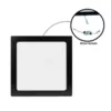 Painel Led Sobrepor 18W Quadrado 20,4x20,4 4000K Preto Bivolt Foxlux