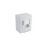 Conjunto Interruptor Simples + Tomada 10A 250V Sobrepor Branca Force line*