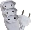 Extensao 3 Tomadas Slim Bipolar Branco 10m Force line*