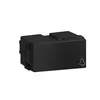 Modulo Pulsador Campainha 10A/250V Preto