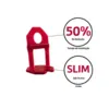 Espacador Nivelador 1,5mm Slim com 100UN Famastil