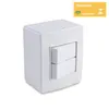 Conjunto 2 Interruptor Simples 10A 250V Sobrepor Branca Force line*