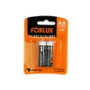 Pilha Alcalina Pequena AA Blister Com 2 Pilhas Foxlux