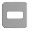 Placa Embutir Moveis 1 Posto Compose Cinza Weg