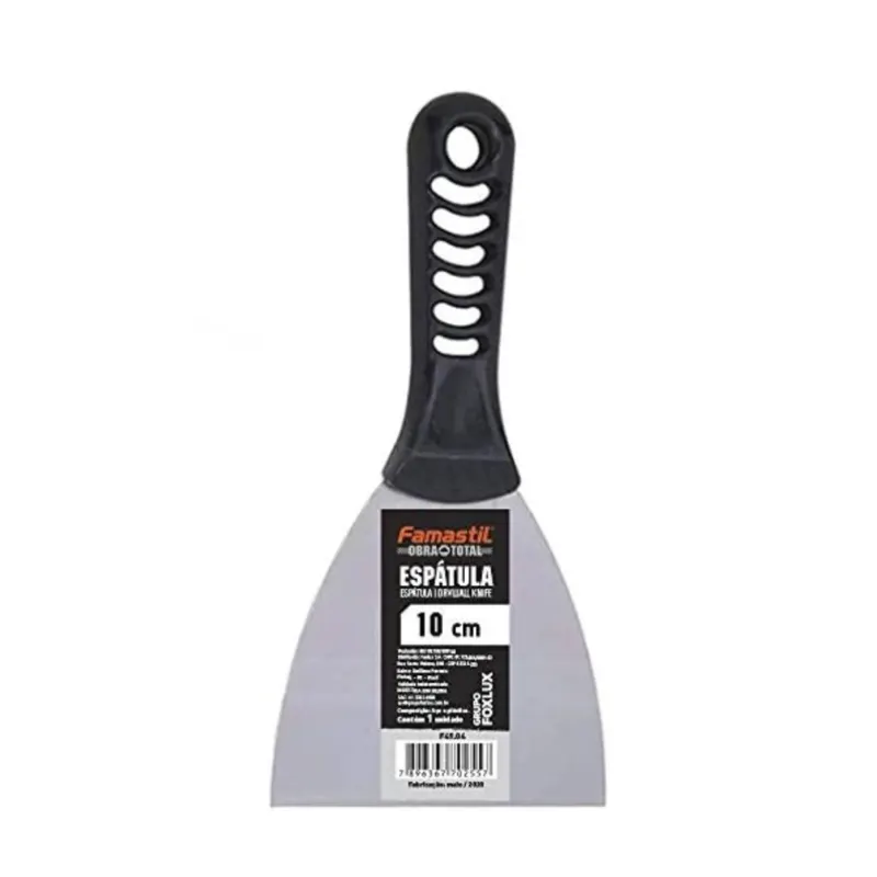 Espatula 10Cm Aco Cabo Plastico Famastil