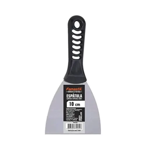 Espatula 10Cm Aco Cabo Plastico Famastil