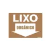 Placa Sinalizacao Poliestireno 15X20Cm Lixo Organico Sinalize
