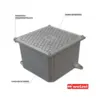 Caixa Passagem Aluminio Cinza 1515-10 Tampa Reversivel Wetzel