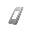 Tampa Condulete Aluminio 1/2" 3/4" P/ 2 Interruptor Horizontal s/Pintura Wetzel