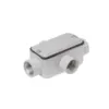 Condulete Aluminio Cinza ( X ) 1" Tampa Cega Vedada PVC BSP Wetzel
