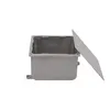 Caixa Passagem Aluminio s/Pintura 1515-10 Tampa Reversivel Wetzel