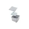 Caixa Passagem Aluminio Cinza 4040-20 Tampa Reversivel Wetzel