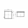 Caixa Passagem Aluminio s/Pintura 3030-12 Tampa Reversivel Wetzel