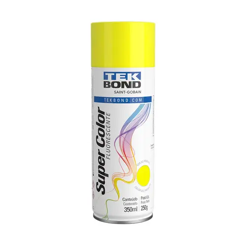Tinta Aerossol Amarelo Fluorescente 350ML / 250G Tekbond