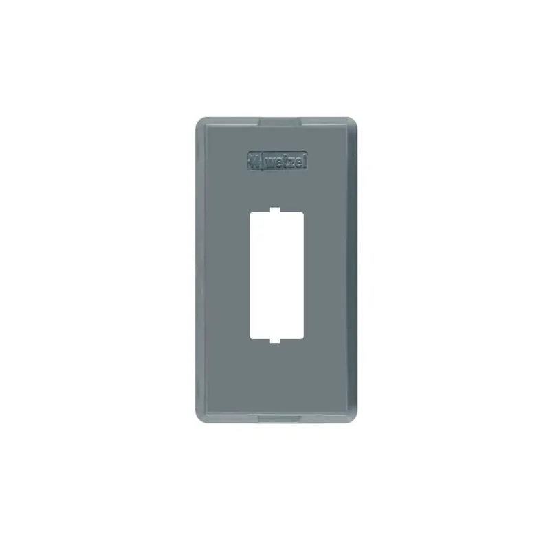 Tampa Condulete PVC 1/2" 3/4" 1 Modulo Vertical Cinza Wetzel