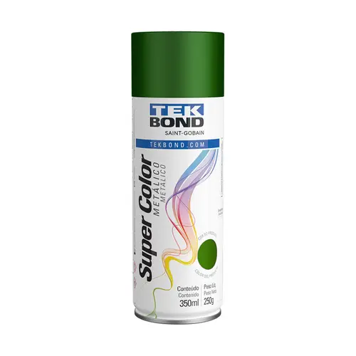 Tinta Aerossol Verde Metalico 350 ML/250G Tekbond