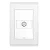 Modulo Tomada Antena TV Branco