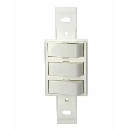 2 Interruptor Simples + 1 Paralelo 10A/250V Klin Branco Weg
