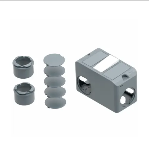 Conjunto Condulete PVC 3/4" c/1 Interruptor Simples Cinza Wetzel