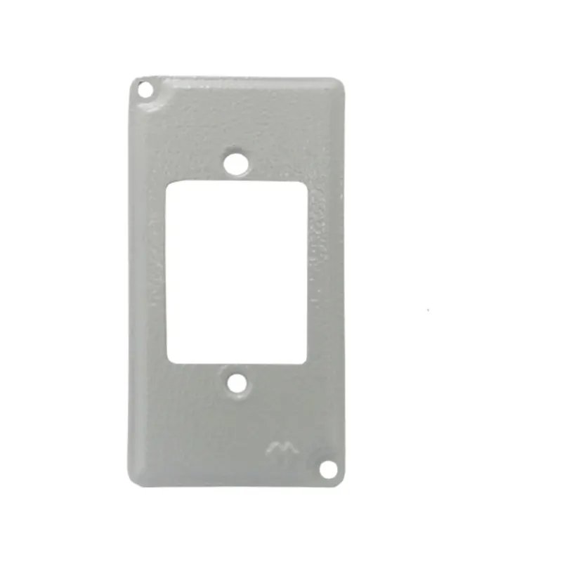 Tampa Condulete Aluminio 1" P/ 3 Interruptor Horizontal s/Pintura Wetzel
