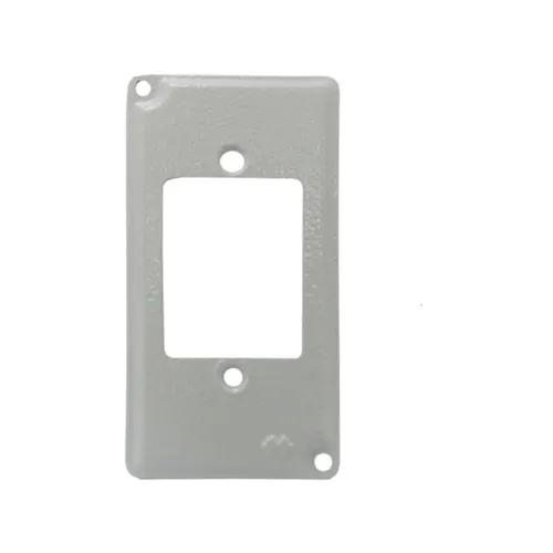 Tampa Condulete Aluminio 1" P/ 3 Interruptor Horizontal s/Pintura Wetzel