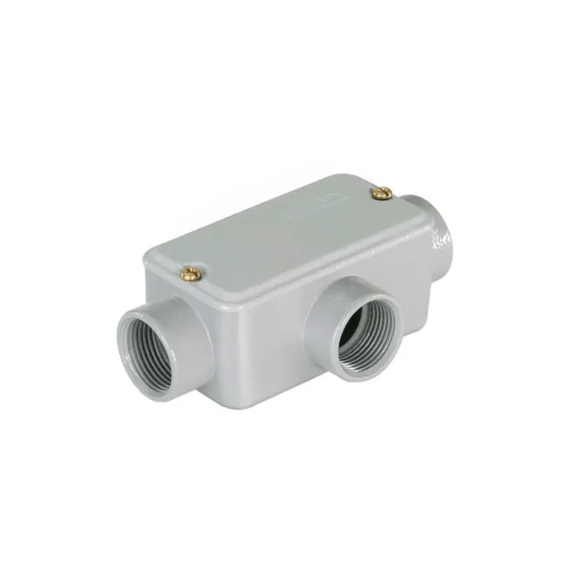 Condulete Aluminio Cinza ( X ) 1.1/2" Tampa Cega Vedada PVC BSP Wetzel