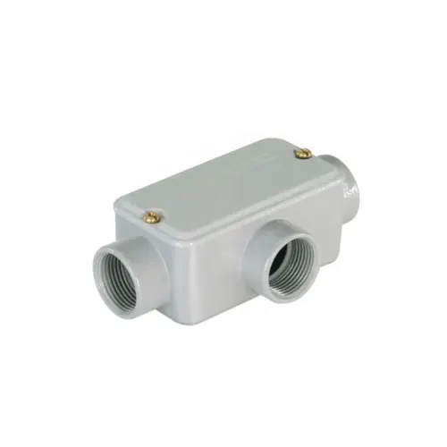 Condulete Aluminio Cinza ( X ) 1.1/2" Tampa Cega Vedada PVC BSP Wetzel