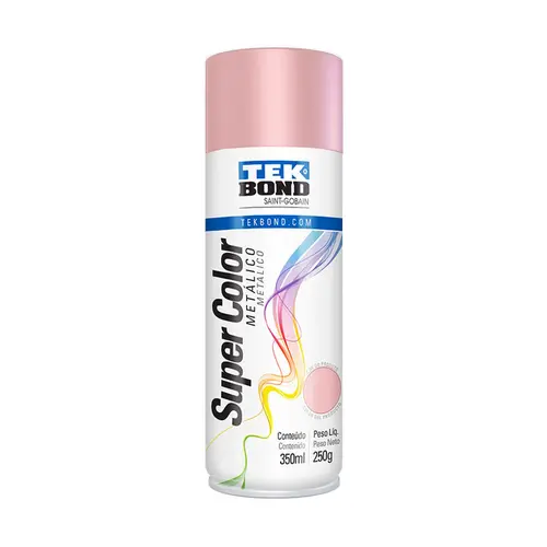 Tinta Aerossol Rosa Millennial Metalico 350ML / 250G Tekbond