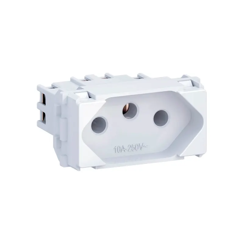 Modulo Tomada 2P+T 10A 250V Branco Wetzel