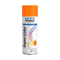 Tinta Aerossol Laranja Fluorescente 350ML / 250G Tekbond