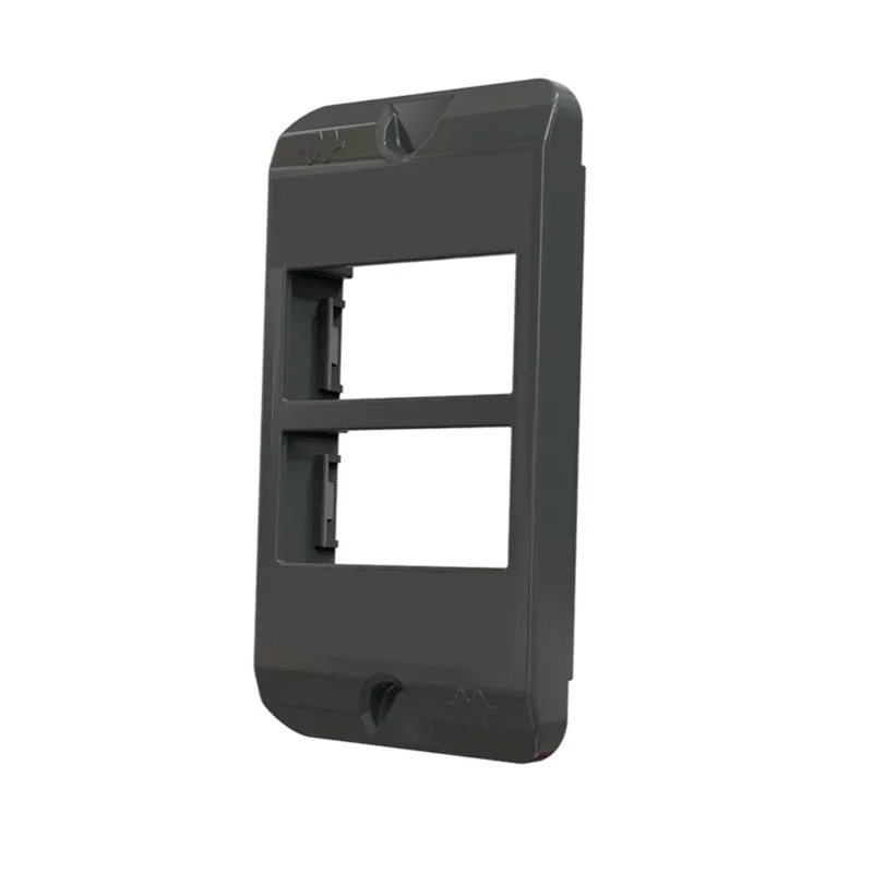 Tampa Condulete PVC 1" 2 Modulos Horizontal Cinza Wetzel