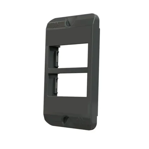 Tampa Condulete PVC 1" 2 Modulos Horizontal Cinza Wetzel