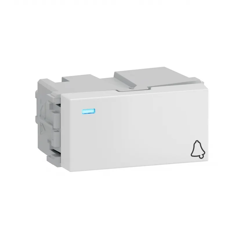 Modulo Pulsador Campainha C/Led 10A/250V Branco