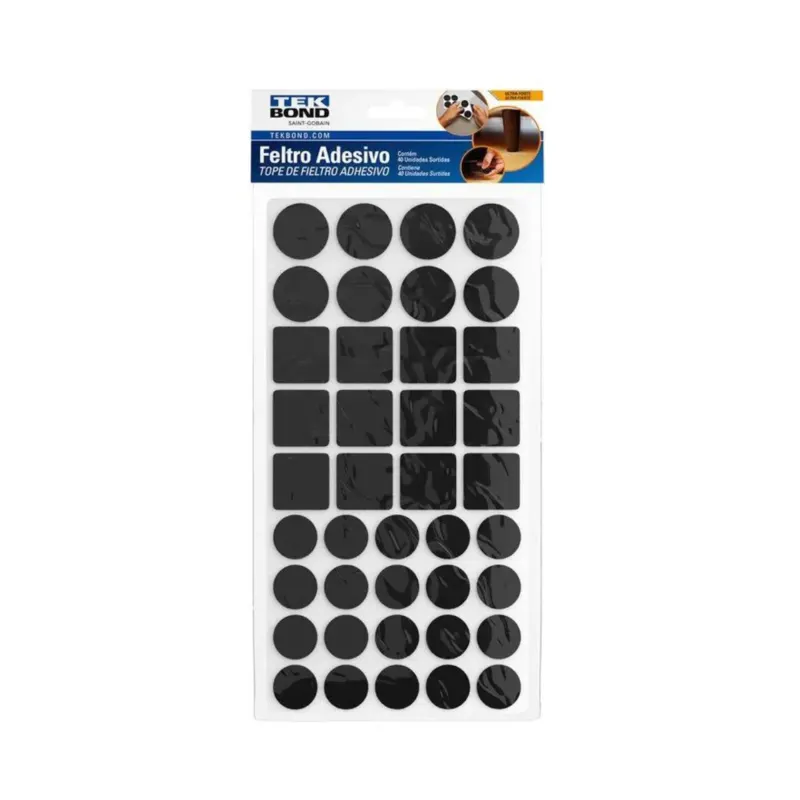 Kit Feltro Preto Pct C/40 Un Tekbond