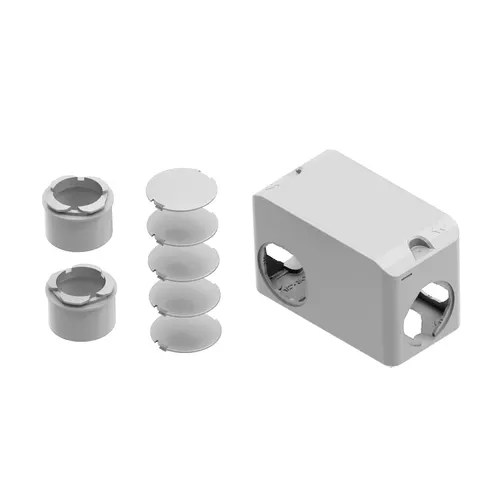 Conjunto Condulete PVC 3/4" c/Tampa Cega Branco Wetzel