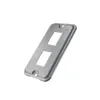 Tampa Condulete Aluminio 1/2" 3/4" P/ 2 RJ s/Moldura s/Pintura Wetzel