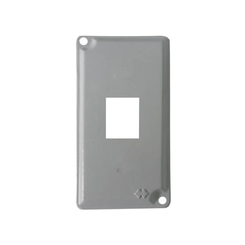 Tampa Condulete Aluminio 1" P/ 1 RJ s/Moldura s/Pintura Wetzel