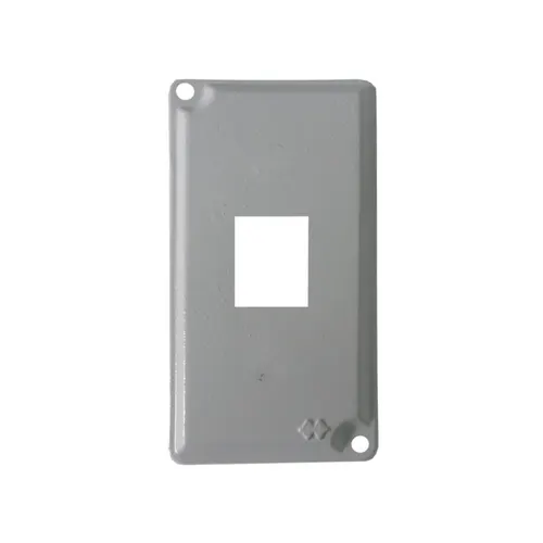 Tampa Condulete Aluminio 1" P/ 1 RJ s/Moldura s/Pintura Wetzel