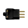 Plug Macho 2P+T 10A 250V Preto Ilumi
