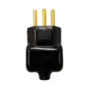 Plug Macho 2P+T 10A 250V Preto Ilumi