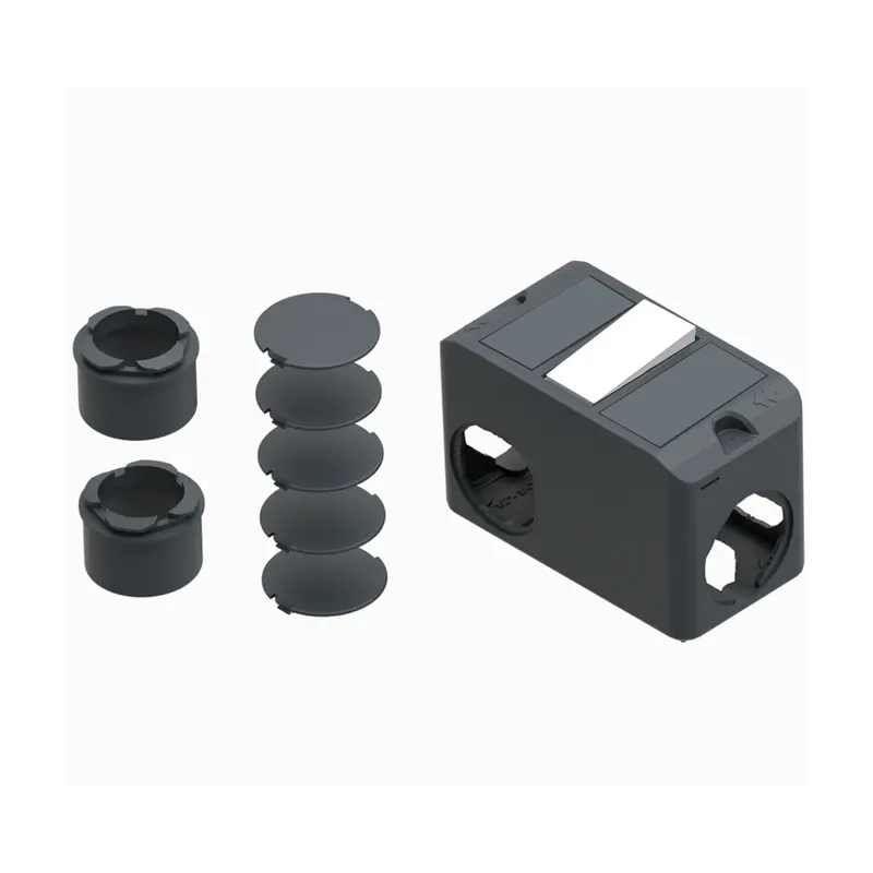 Conjunto Condulete PVC 1" c/1 Interruptor Simples Cinza Wetzel