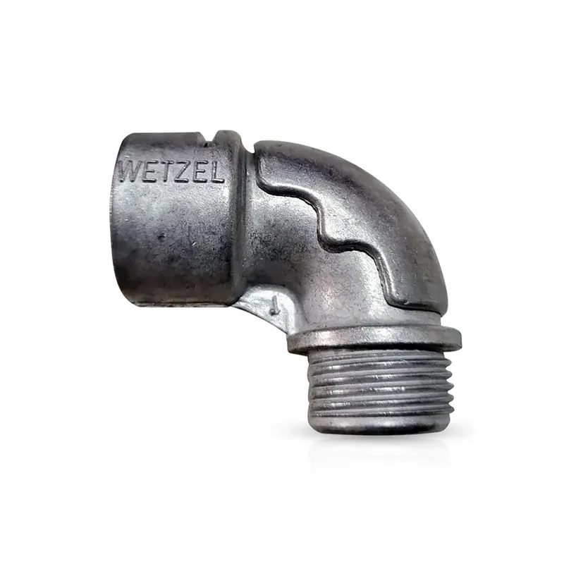 Conector Box Curvo Aluminio 1" c/Tampa Wetzel