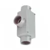 Condulete Aluminio Cinza ( T ) 3/4" C/Tampa S/Vedacao S/Rosca Wetzel