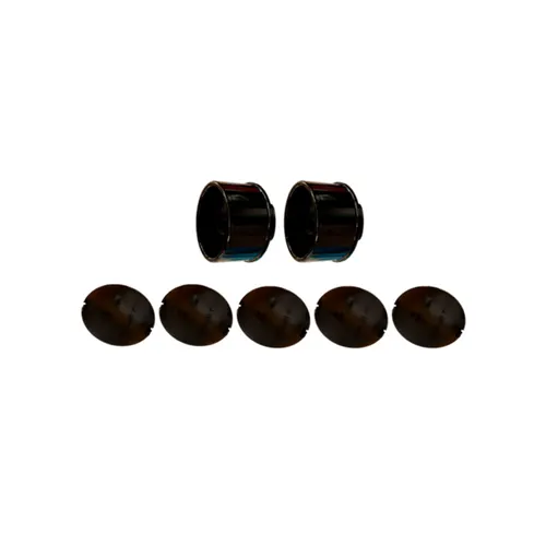 Conjunto Condulete PVC 1" c/Tampa Cega Preto Wetzel