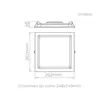 Luminaria De Embutir Deep 22W 1500LM Preto STH8904PTO/30 Stella