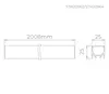 Perfil Sobr Archi Plano 2M 25mm 23W 24V STH20962BR/27 Stella