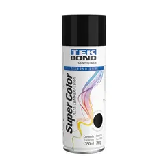 Tinta Aerossol Preto Metalico 350ML / 250G Tekbond