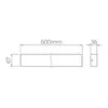 Luminaria Linear Led Plane 16W 2000LM STL23931/50 Stella