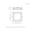 Luminaria De Embutir Deep 12W 1000Lm Branco Sth8902br/50 Stella