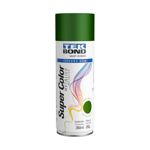 Tinta Aerossol Verde Metalico 350 ML/250G Tekbond
